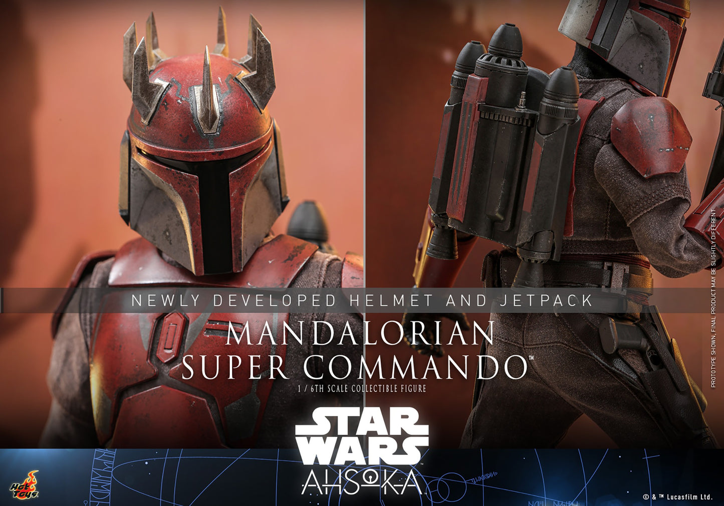 Hot Toys TMS127 Star Wars [Ahsoka Mandalorian Super Commando] 1/6 Scale Collectible Figure