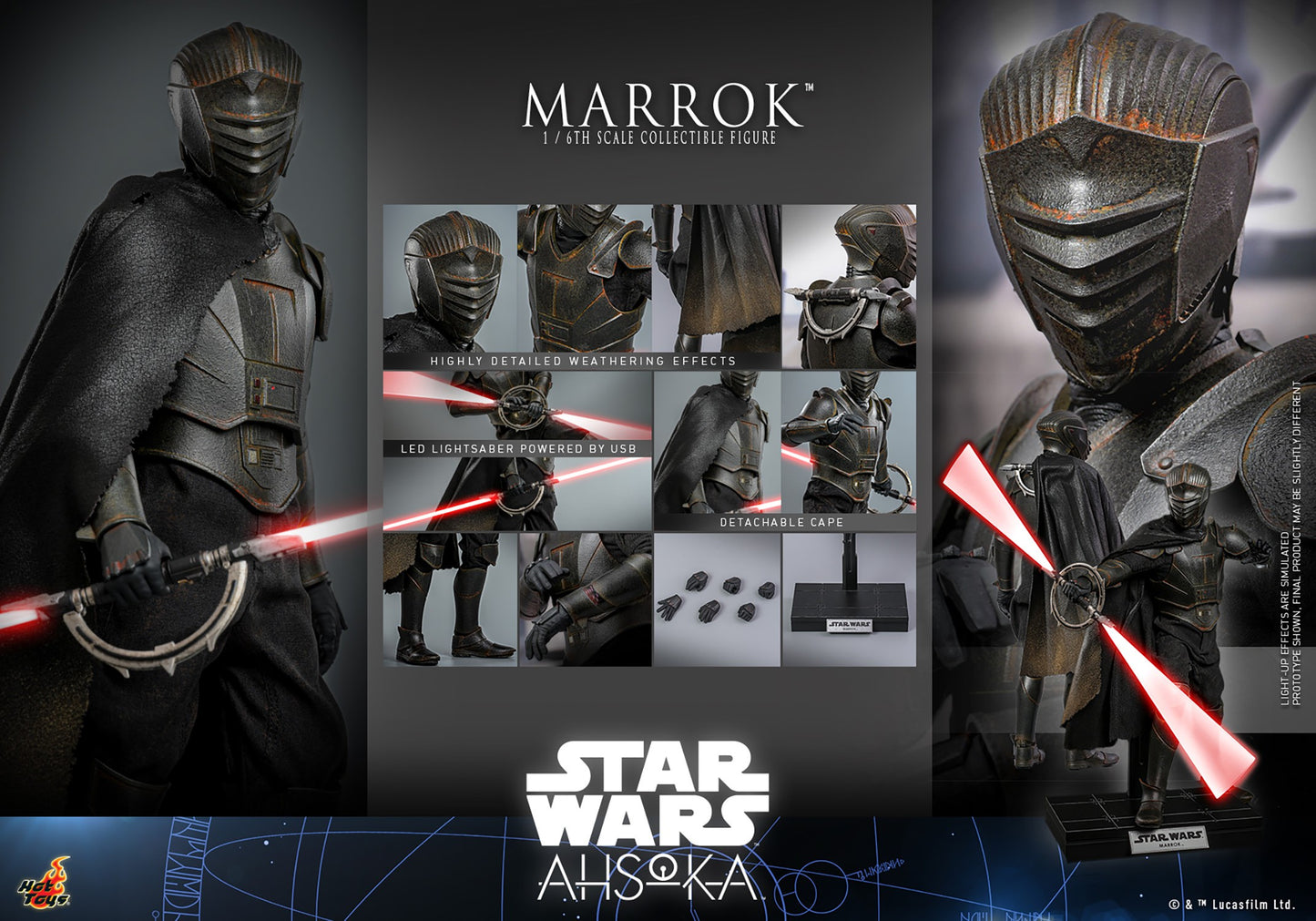 Hot Toys TMS117 Star Wars [Ahsoka Marrok] 1/6 Scale Collectible Figure