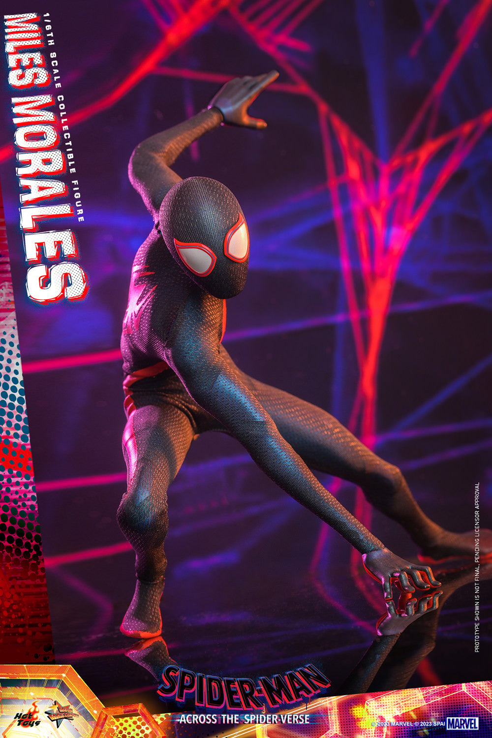 Hot Toys MMS710B Spider-man: Across The Spiderverse [Miles Morales] 1/6 Scale Collectible Figure (Rebel Base Exclusive)