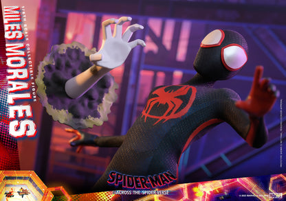 Hot Toys MMS710B Spider-man: Across The Spiderverse [Miles Morales] 1/6 Scale Collectible Figure (Rebel Base Exclusive)