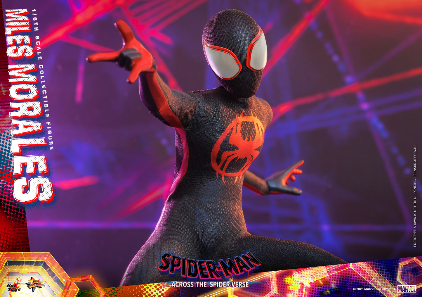 Hot Toys MMS710 Spider-man: Across The Spiderverse [Miles Morales] 1/6 Scale Collectible Figure