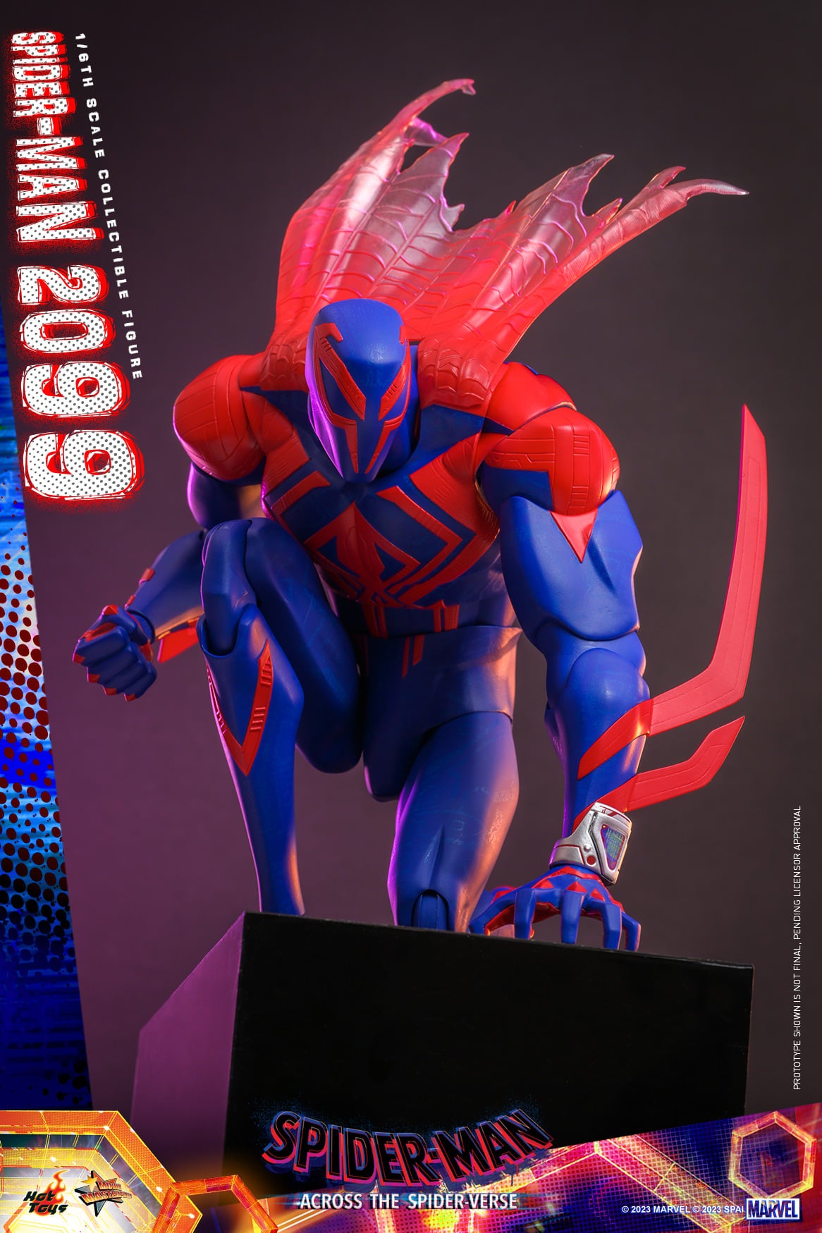 Hot Toys MMS711 Spiderman Across The Spiderverse : Spider Man 2099 - 1/6 Scale Collectible Figure