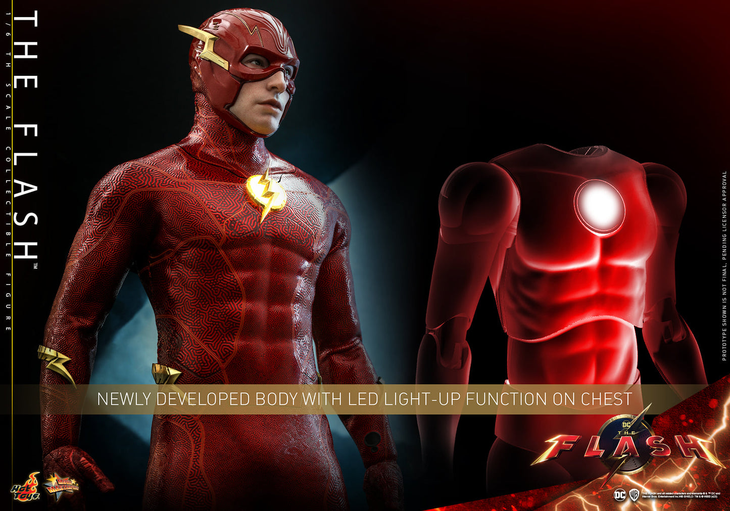 Hot Toys MMS713B The Flash [The Flash (Special Version) with The Life Size The Flash Signet Ring] 1/6 Scale Collectible Figure