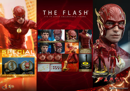 Hot Toys MMS713B The Flash [The Flash (Special Version) with The Life Size The Flash Signet Ring] 1/6 Scale Collectible Figure