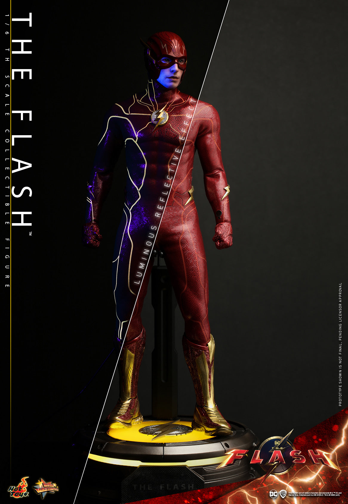 Hot Toys MMS713B The Flash [The Flash (Special Version) with The Life Size The Flash Signet Ring] 1/6 Scale Collectible Figure