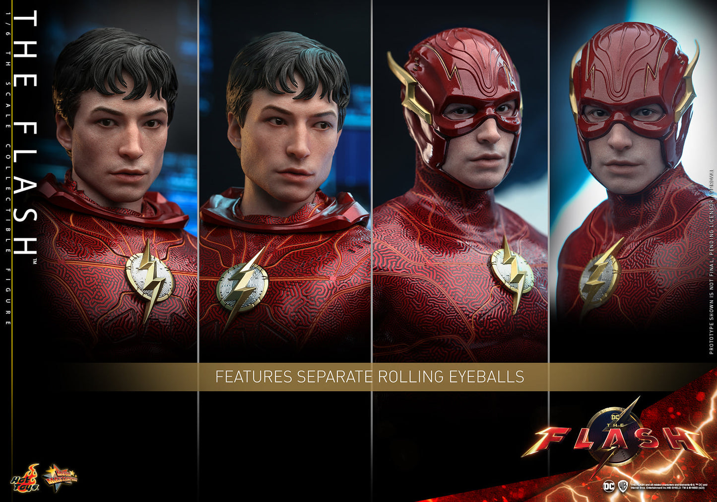 Hot Toys MMS713B The Flash [The Flash (Special Version) with The Life Size The Flash Signet Ring] 1/6 Scale Collectible Figure