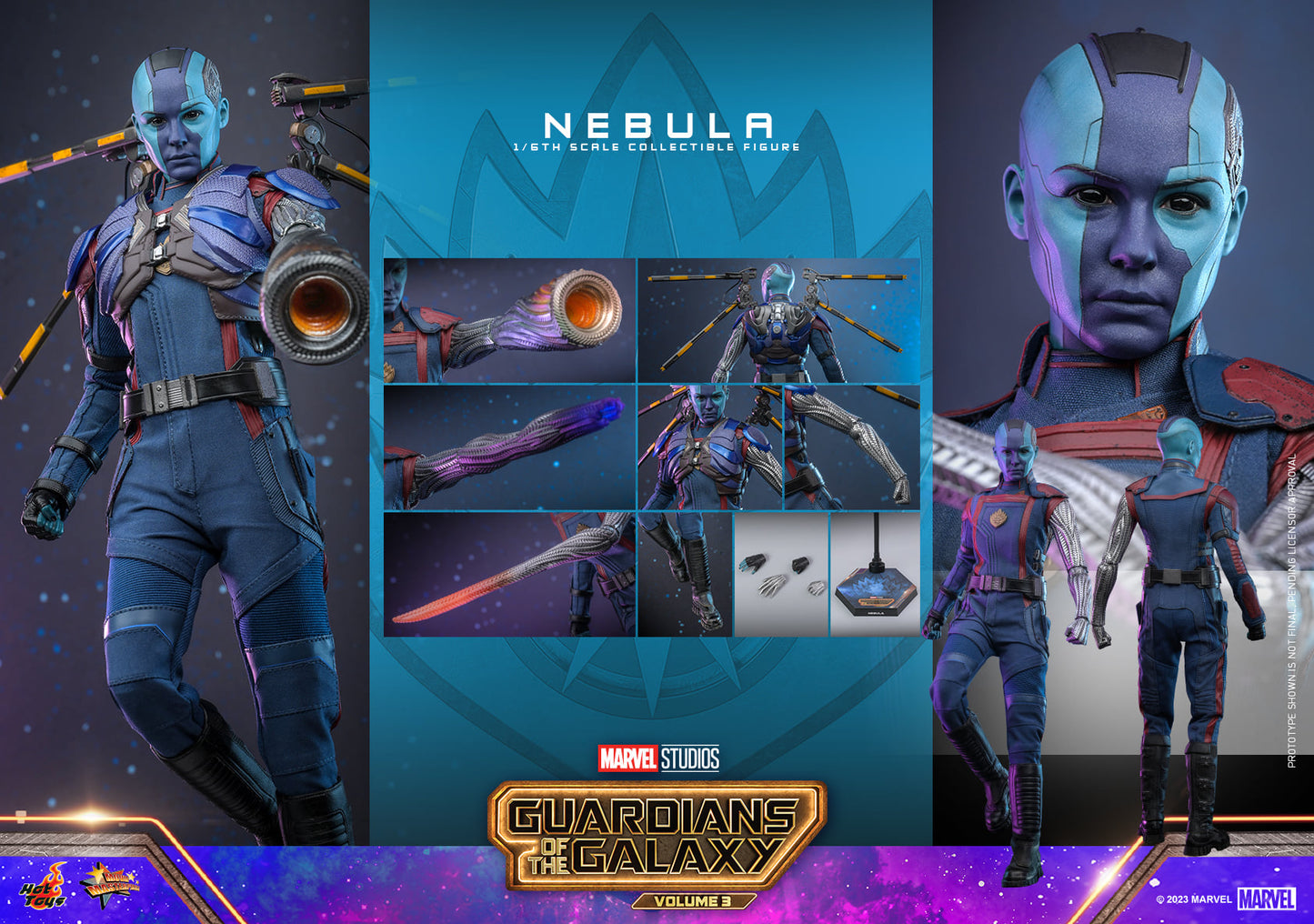 Hot Toys MMS714 Guardians of the Galaxy Vol. 3 [Nebula] 1/6 Scale Collectible Figure