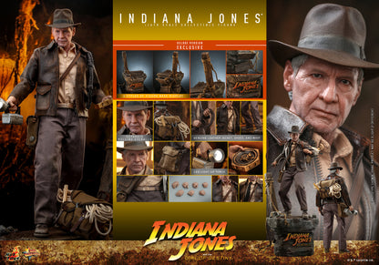 Hot Toys MMS717 Indiana Jones and the Dial of Destiny : Indiana Jones - 1/6 Scale Collectible Figure (Deluxe Version)