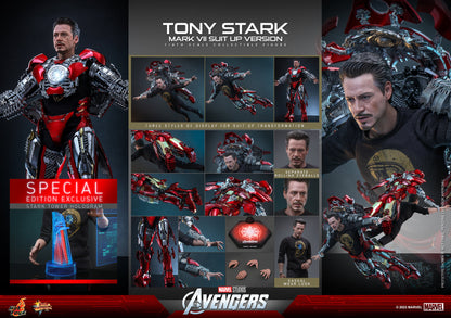 Hot Toys MMS718B The Avengers [Tony Stark] (Mark VII Suit up Version) 1/6th Scale Collectible Figure (Special Edition)