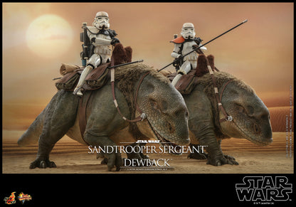 Hot Toys MMS722 Star Wars: Episode IV A New Hope – Sandtrooper Sergeant & Dewback - 1/6 Scale Collectible Figure Set