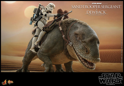 Hot Toys MMS722 Star Wars: Episode IV A New Hope – Sandtrooper Sergeant & Dewback - 1/6 Scale Collectible Figure Set