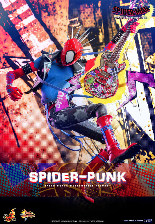Hot Toys MMS726 Spiderman Across the Spiderverse [Spider Punk] 1/6 Scale Collectible Figure Regular Edition