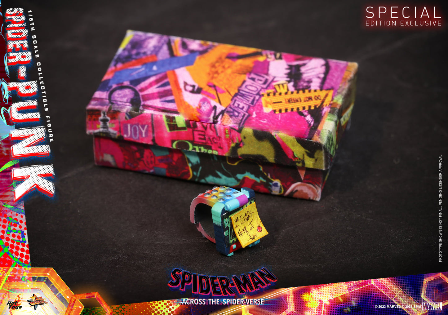 Hot Toys MMS726 Spiderman Across the Spiderverse [Spider Punk] 1/6 Scale Collectible Figure Regular Edition