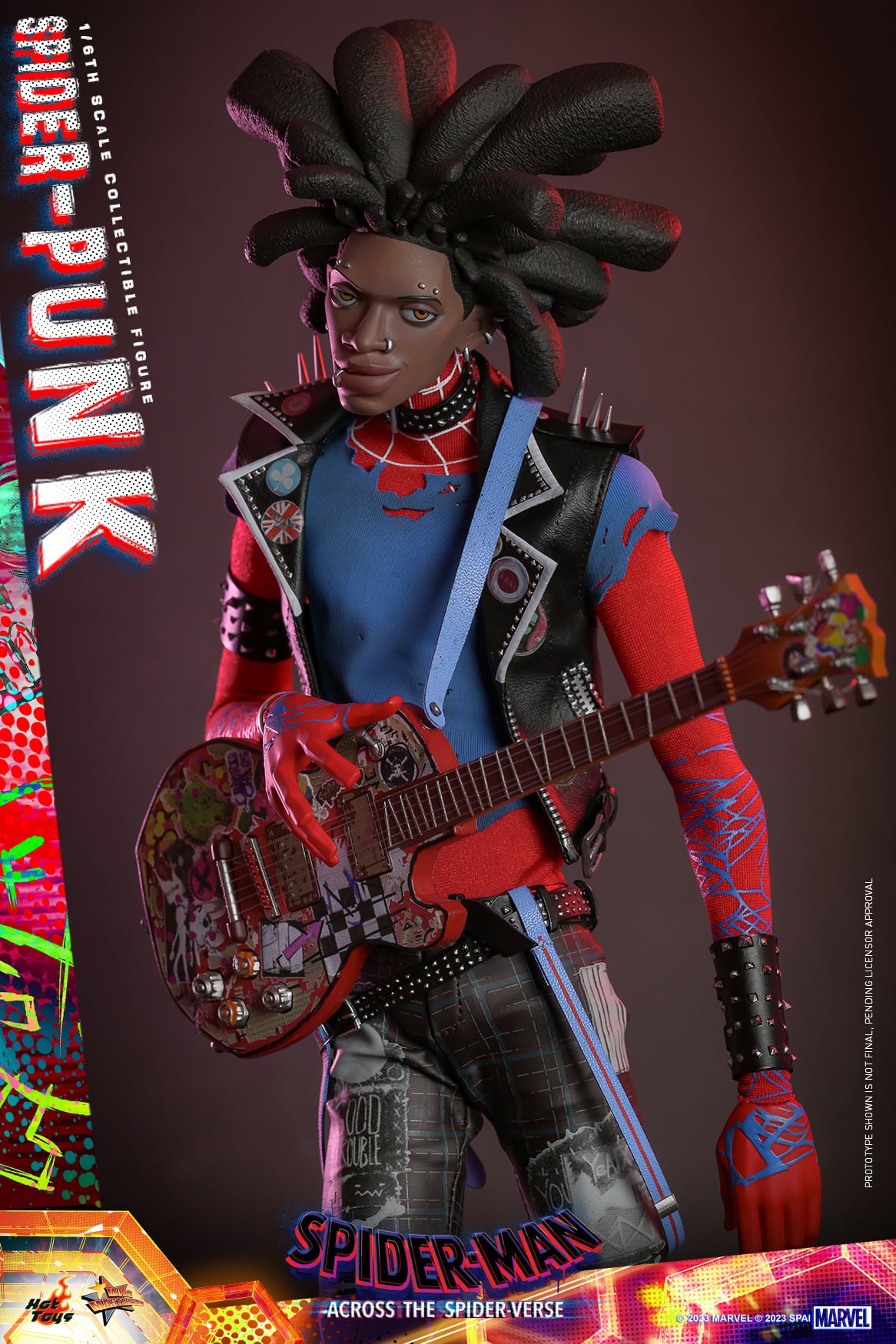 Hot Toys MMS726 Spiderman Across the Spiderverse [Spider Punk] 1/6 Scale Collectible Figure Regular Edition