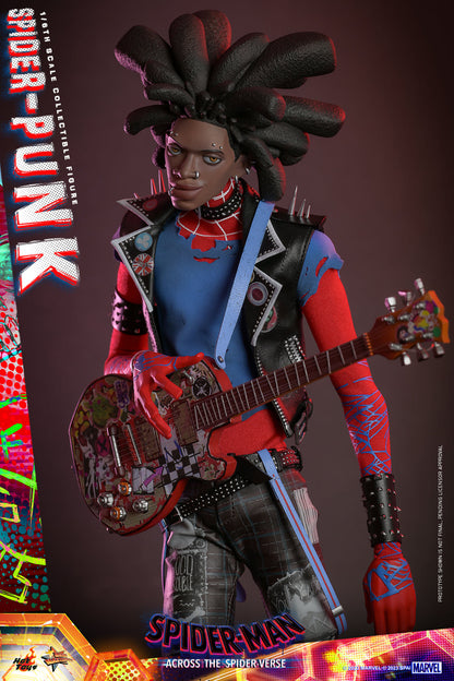 Hot Toys MMS726 Spiderman Across the Spiderverse [Spider Punk] 1/6 Scale Collectible Figure Regular Edition