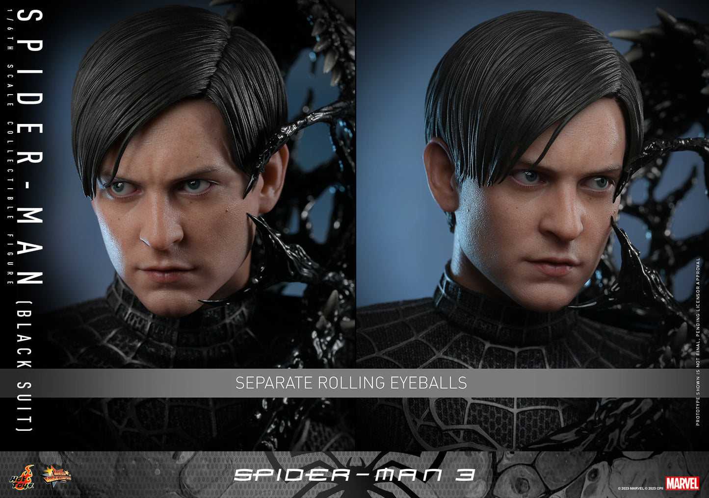 Hot Toys MMS728B Spider-Man 3 [Spiderman (Black Suit)] (Deluxe Version) (Special Edition) 1/6 Scale Collectible Figure