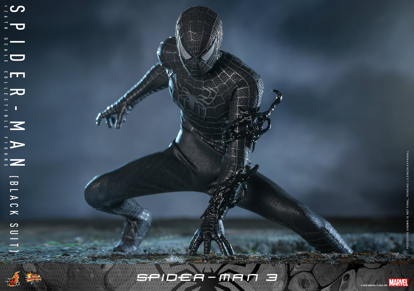 Hot Toys MMS728B Spider-Man 3 [Spiderman (Black Suit)] (Deluxe Version) (Special Edition) 1/6 Scale Collectible Figure