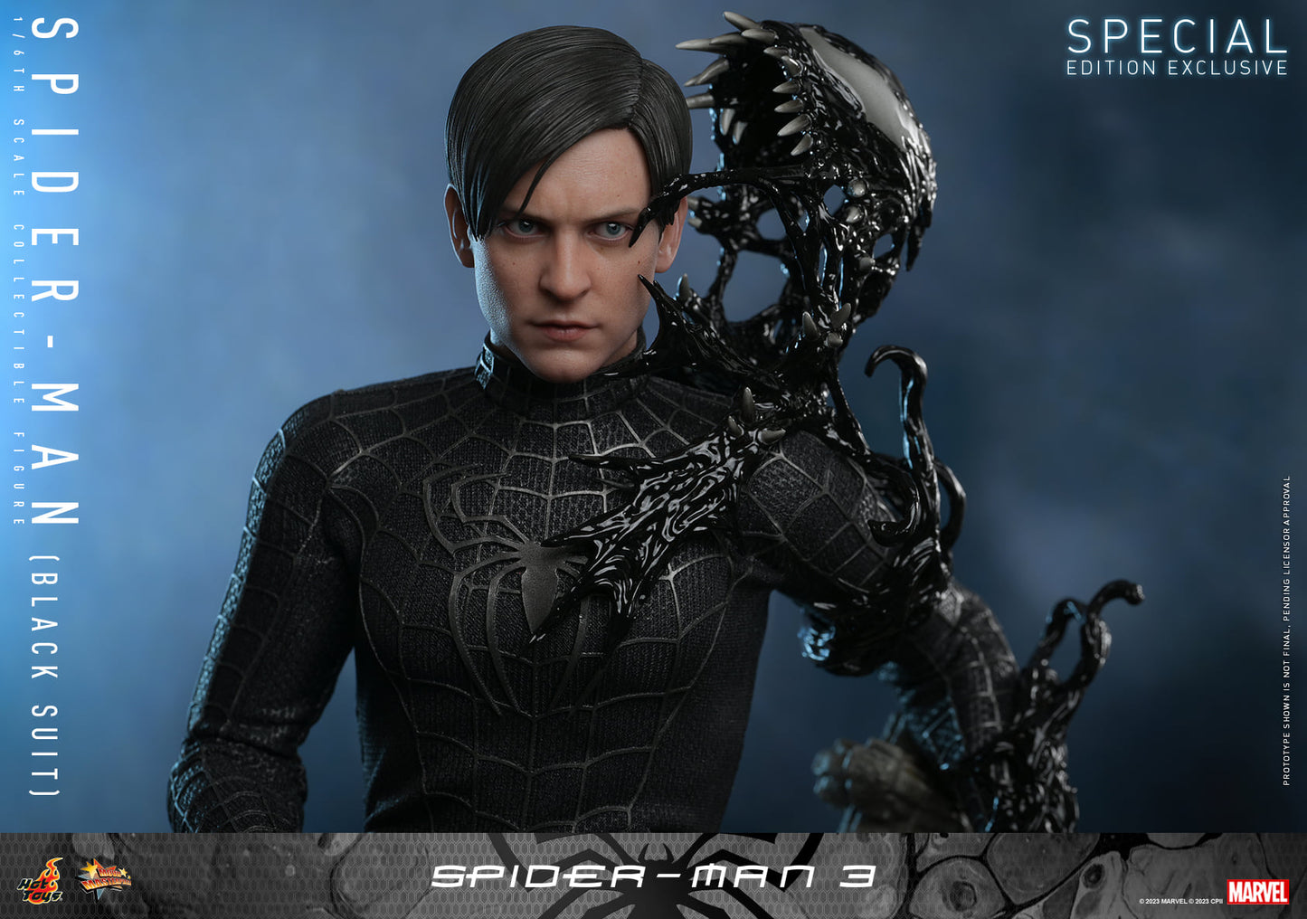 Hot Toys MMS728B Spider-Man 3 [Spiderman (Black Suit)] (Deluxe Version) (Special Edition) 1/6 Scale Collectible Figure