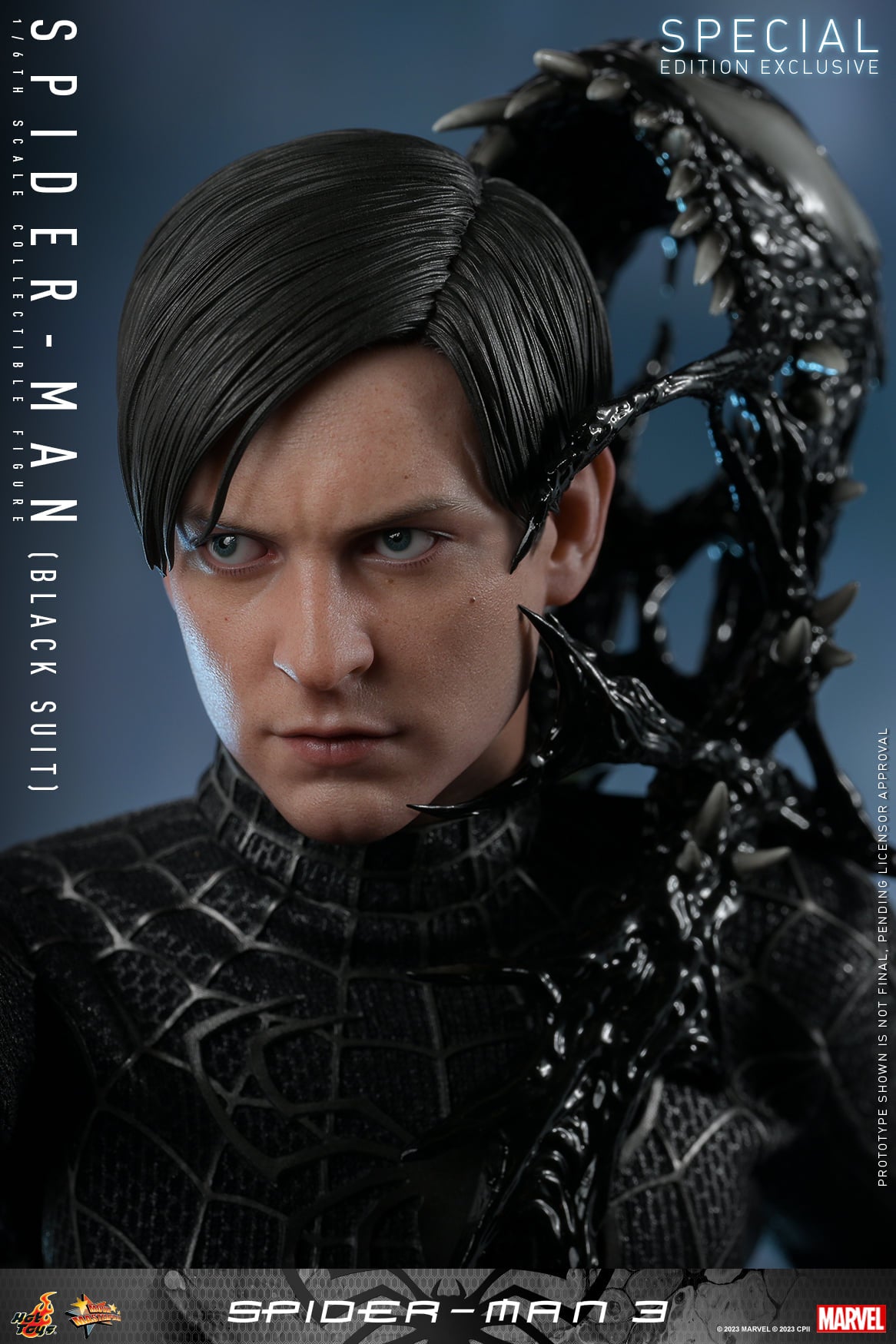 Hot Toys MMS728B Spider-Man 3 [Spiderman (Black Suit)] (Deluxe Version) (Special Edition) 1/6 Scale Collectible Figure