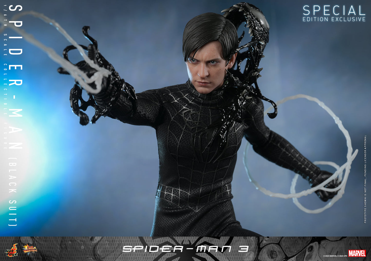 Hot Toys MMS728B Spider-Man 3 [Spiderman (Black Suit)] (Deluxe Version) (Special Edition) 1/6 Scale Collectible Figure