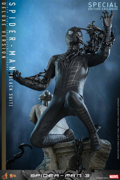 Hot Toys MMS728B Spider-Man 3 [Spiderman (Black Suit)] (Deluxe Version) (Special Edition) 1/6 Scale Collectible Figure