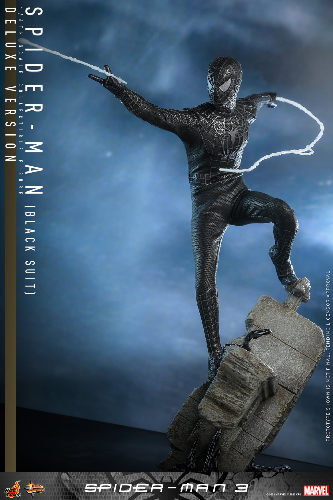Hot Toys MMS728B Spider-Man 3 [Spiderman (Black Suit)] (Deluxe Version) (Special Edition) 1/6 Scale Collectible Figure