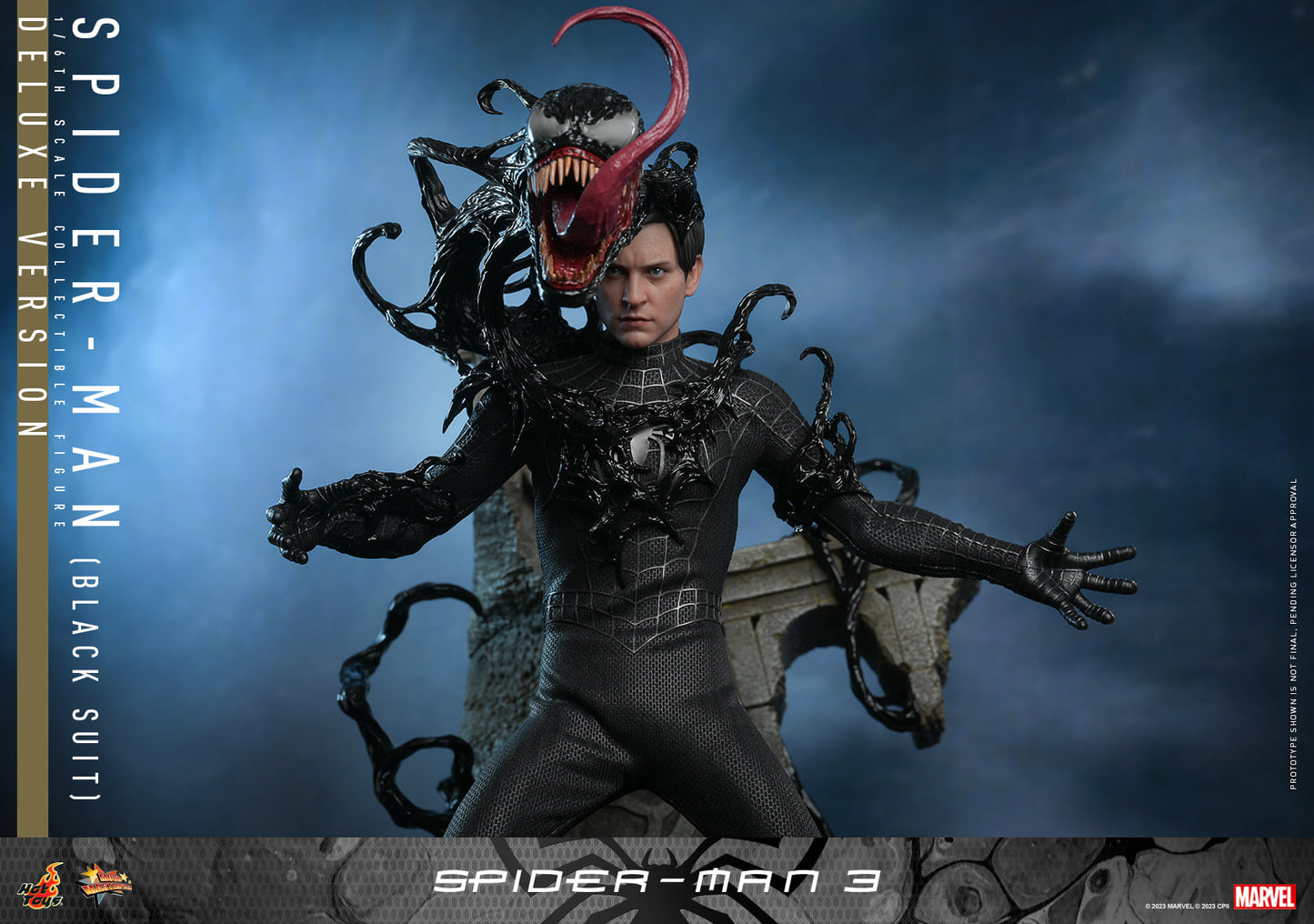 Hot Toys MMS728B Spider-Man 3 [Spiderman (Black Suit)] (Deluxe Version) (Special Edition) 1/6 Scale Collectible Figure