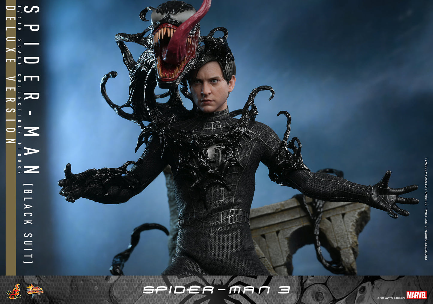 Hot Toys MMS728B Spider-Man 3 [Spiderman (Black Suit)] (Deluxe Version) (Special Edition) 1/6 Scale Collectible Figure