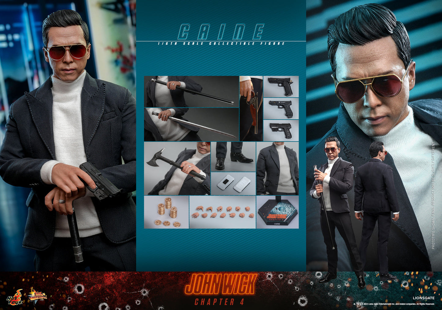 (Preorder) Hot Toys MMS730 John Wick Chapter 4 [Caine] 1/6 Scale Collectible Figure