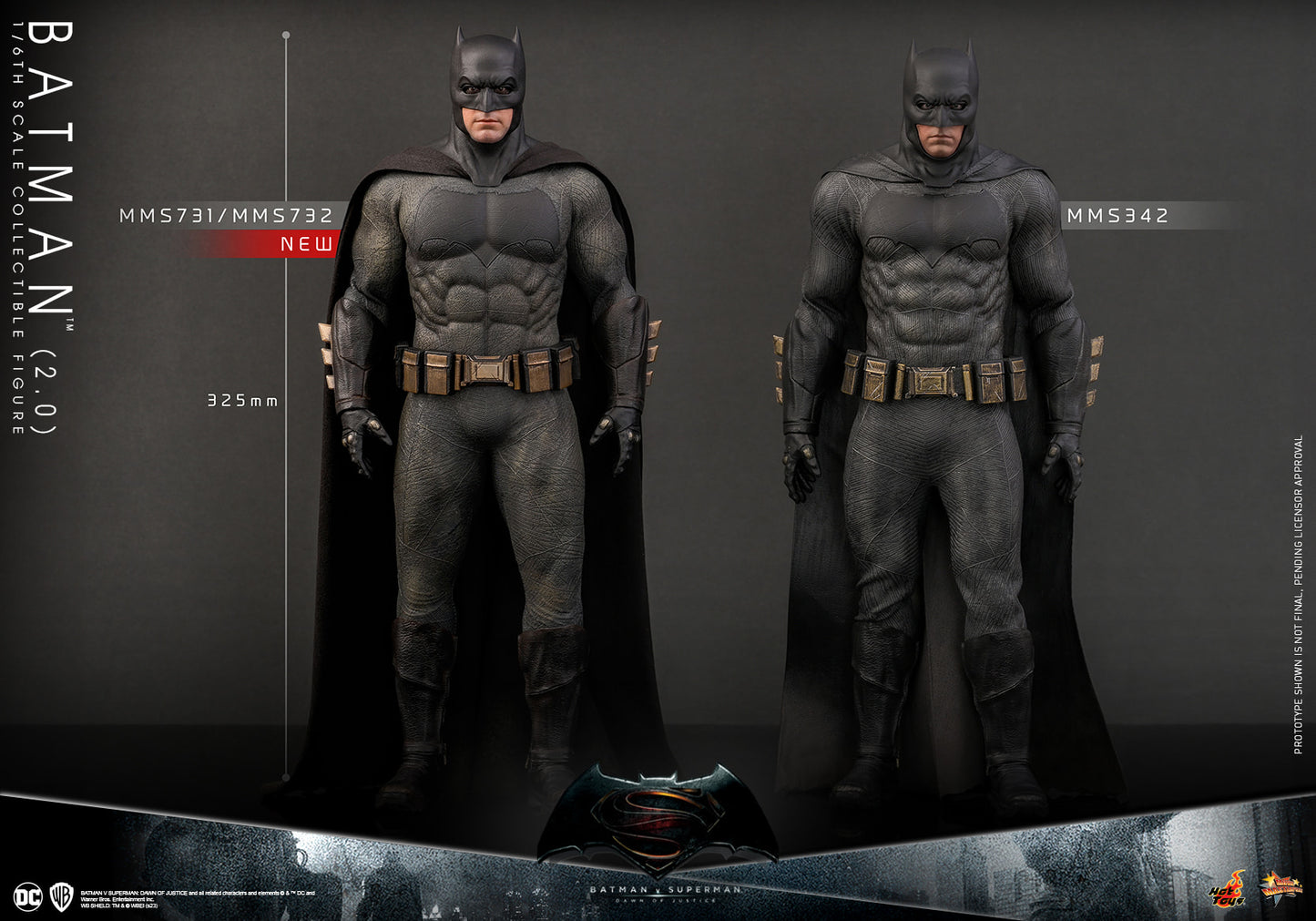 Hot Toys MMS732 Batman Vs Superman : DOJ [Batman 2.0] 1/6 Scale Collectible Figure