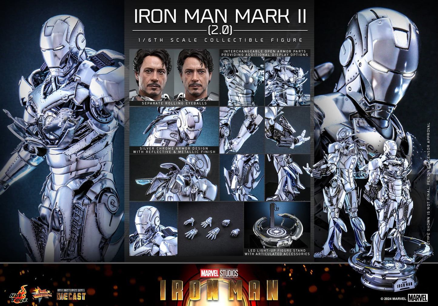 Hot Toys MMS733D59 Ironman 1 [Ironman Mark 2] 1/6 Scale Collectible Figure