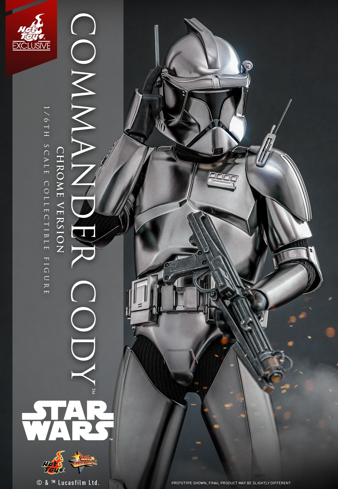 (Preorder) Hot Toys MMS734 Star Wars III [ROTS – Commander Cody](Chrome Version) 1/6 Scale Collectible Figure