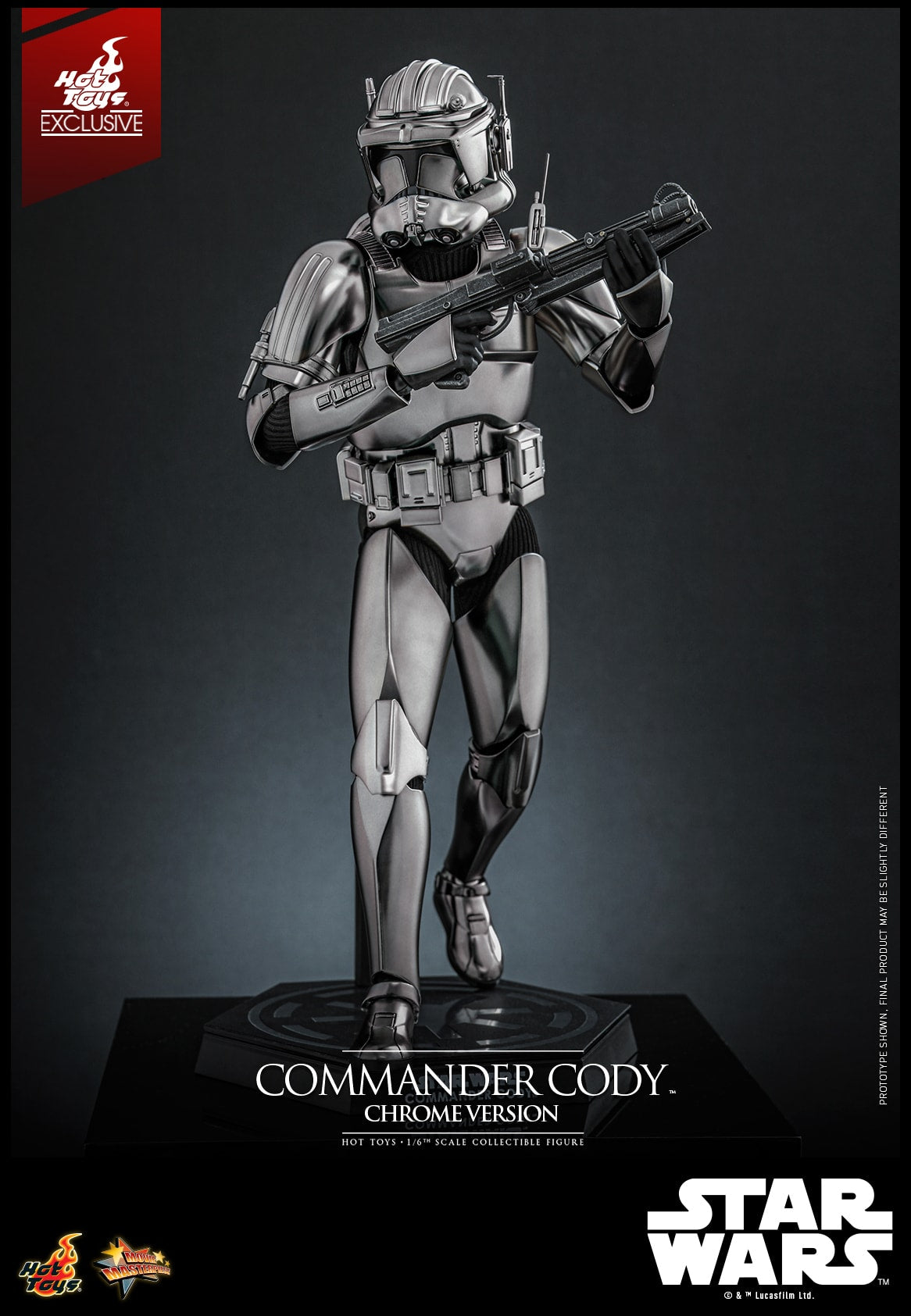(Preorder) Hot Toys MMS734 Star Wars III [ROTS – Commander Cody](Chrome Version) 1/6 Scale Collectible Figure