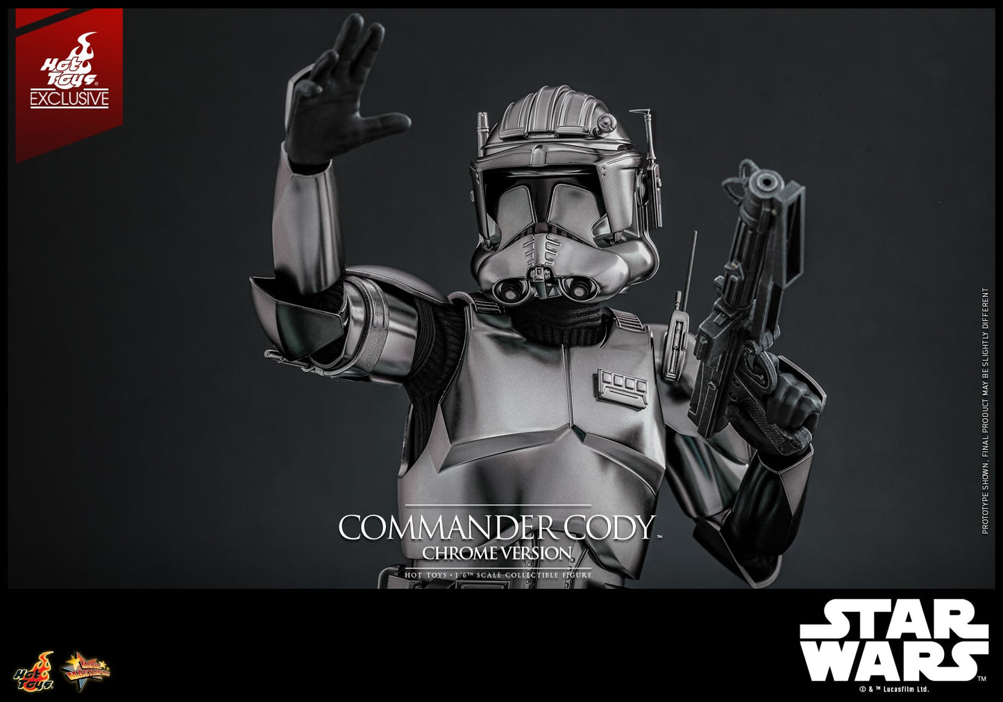 (Preorder) Hot Toys MMS734 Star Wars III [ROTS – Commander Cody](Chrome Version) 1/6 Scale Collectible Figure