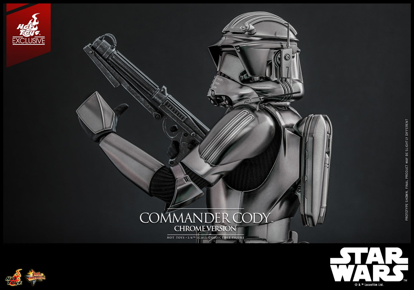 (Preorder) Hot Toys MMS734 Star Wars III [ROTS – Commander Cody](Chrome Version) 1/6 Scale Collectible Figure