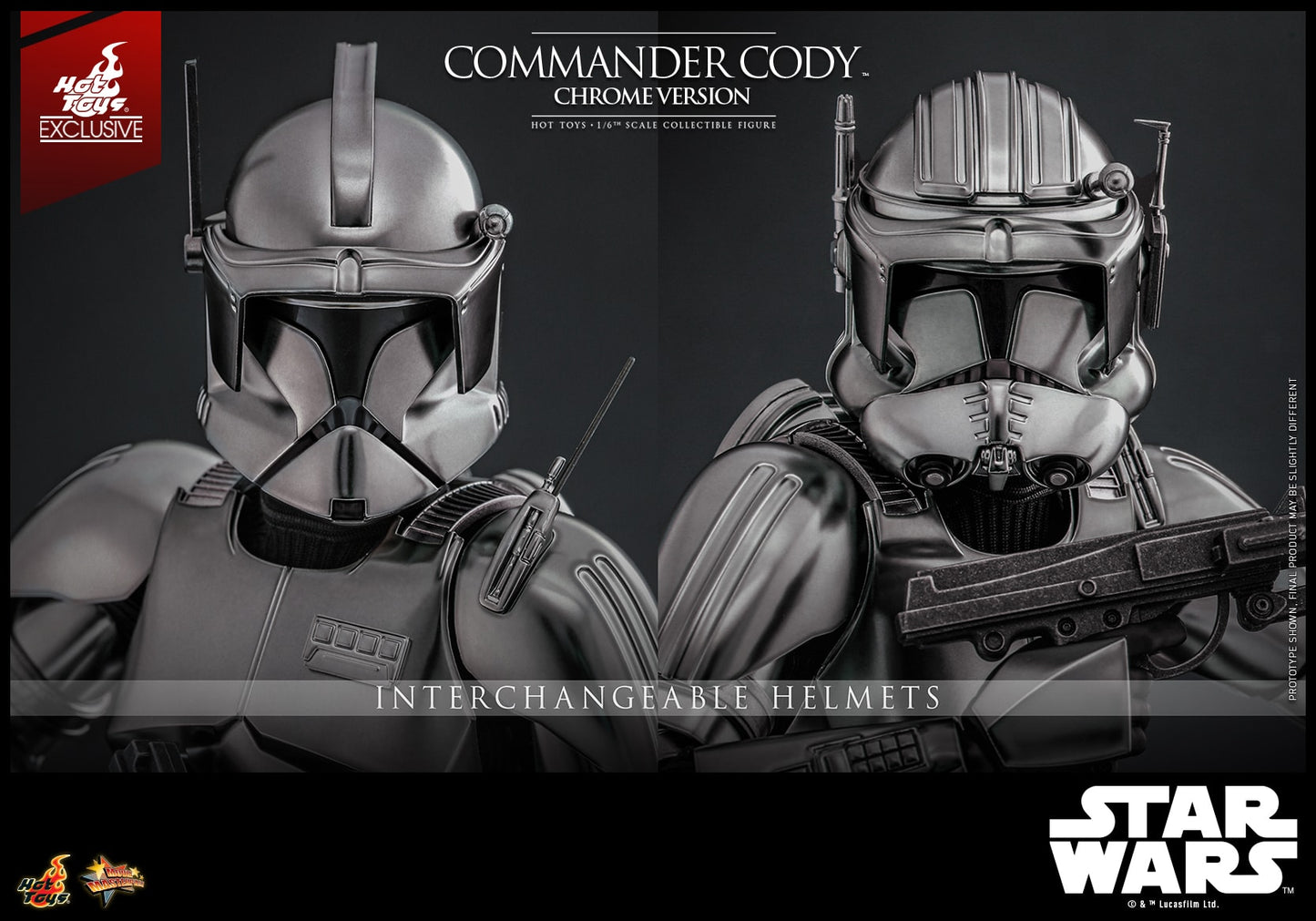 (Preorder) Hot Toys MMS734 Star Wars III [ROTS – Commander Cody](Chrome Version) 1/6 Scale Collectible Figure