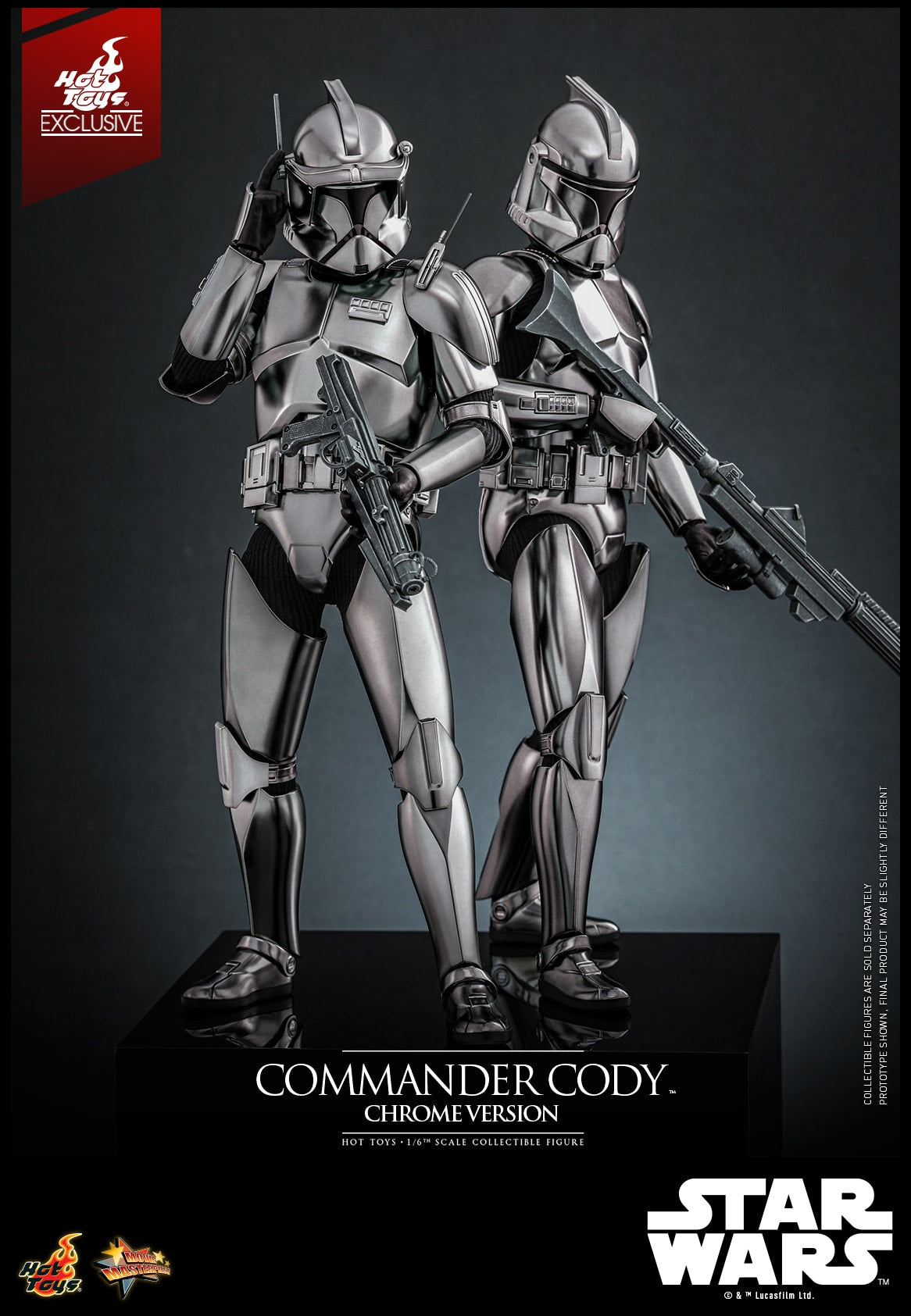 (Preorder) Hot Toys MMS734 Star Wars III [ROTS – Commander Cody](Chrome Version) 1/6 Scale Collectible Figure