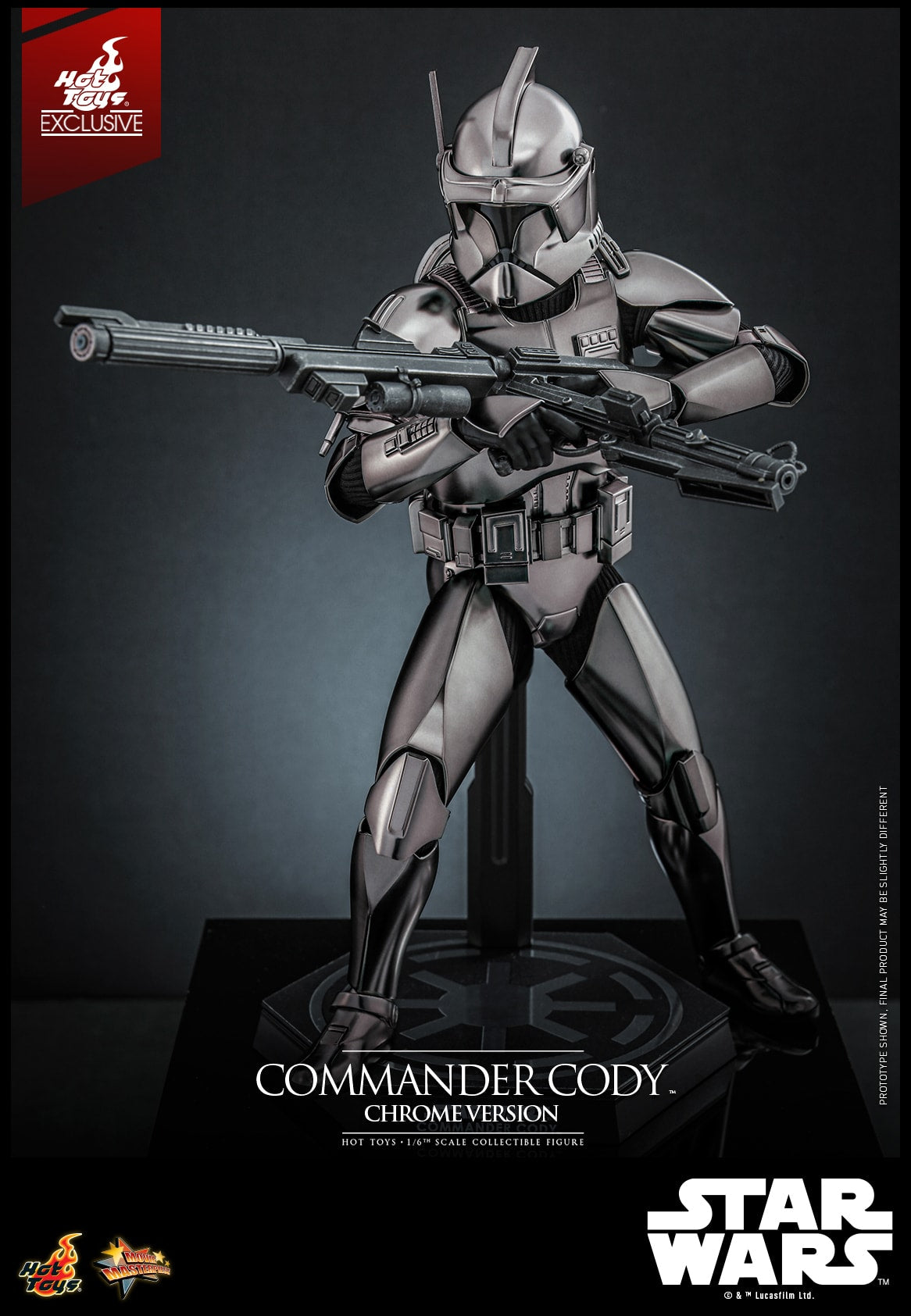 (Preorder) Hot Toys MMS734 Star Wars III [ROTS – Commander Cody](Chrome Version) 1/6 Scale Collectible Figure