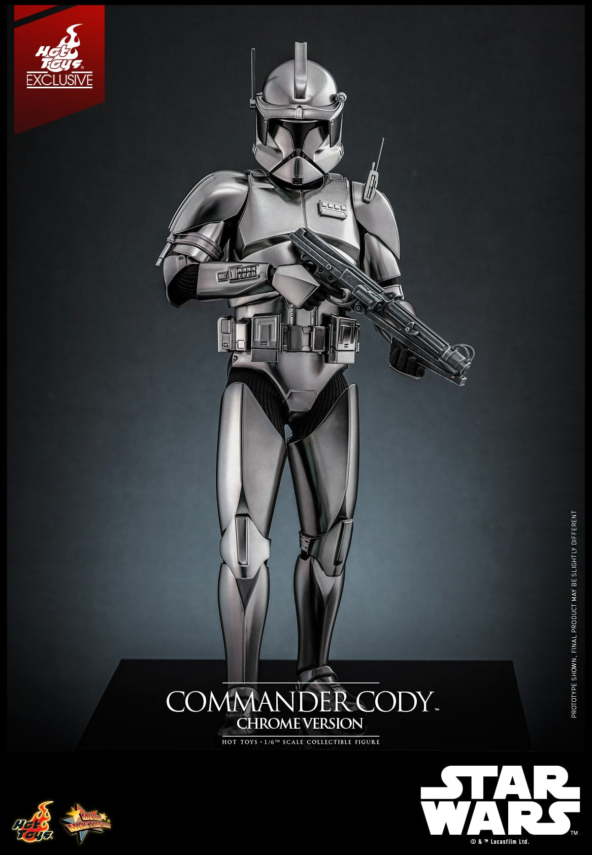 (Preorder) Hot Toys MMS734 Star Wars III [ROTS – Commander Cody](Chrome Version) 1/6 Scale Collectible Figure
