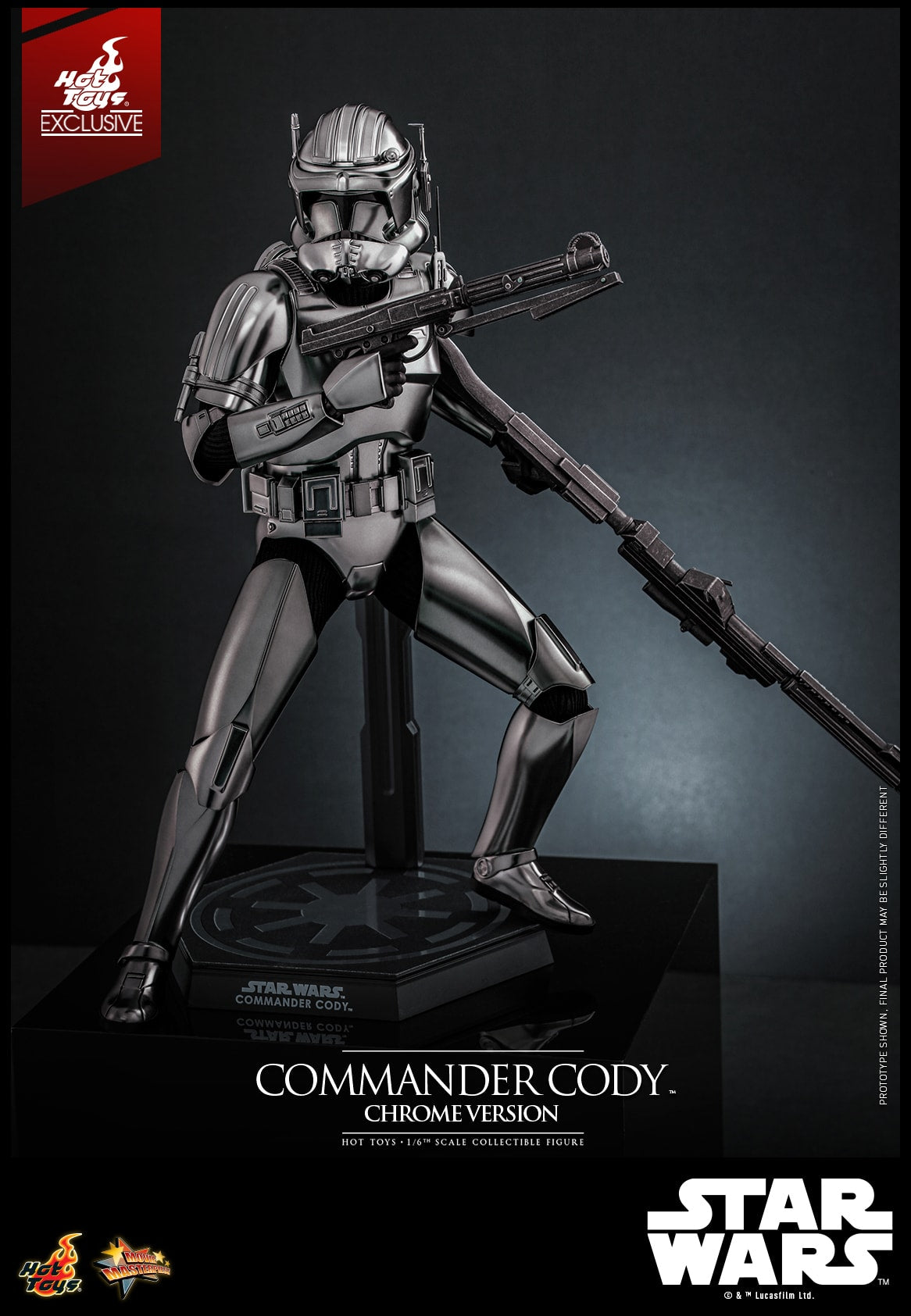 (Preorder) Hot Toys MMS734 Star Wars III [ROTS – Commander Cody](Chrome Version) 1/6 Scale Collectible Figure