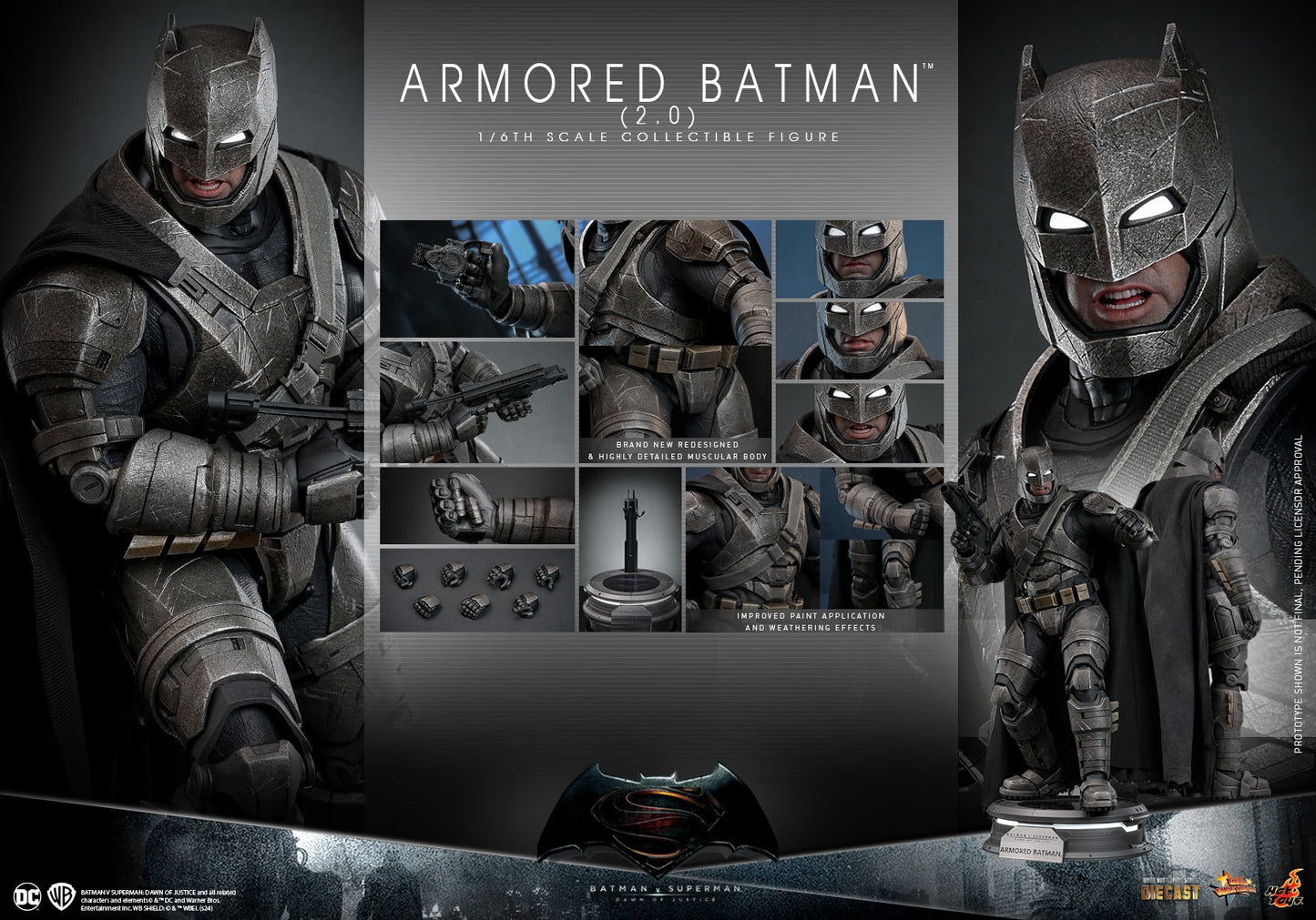 (Preorder) Hot Toys MMS742D62 Batman V Superman Dawn Of Justice [Armored Batman (2.0)] 1/6 Scale Collectible Figure