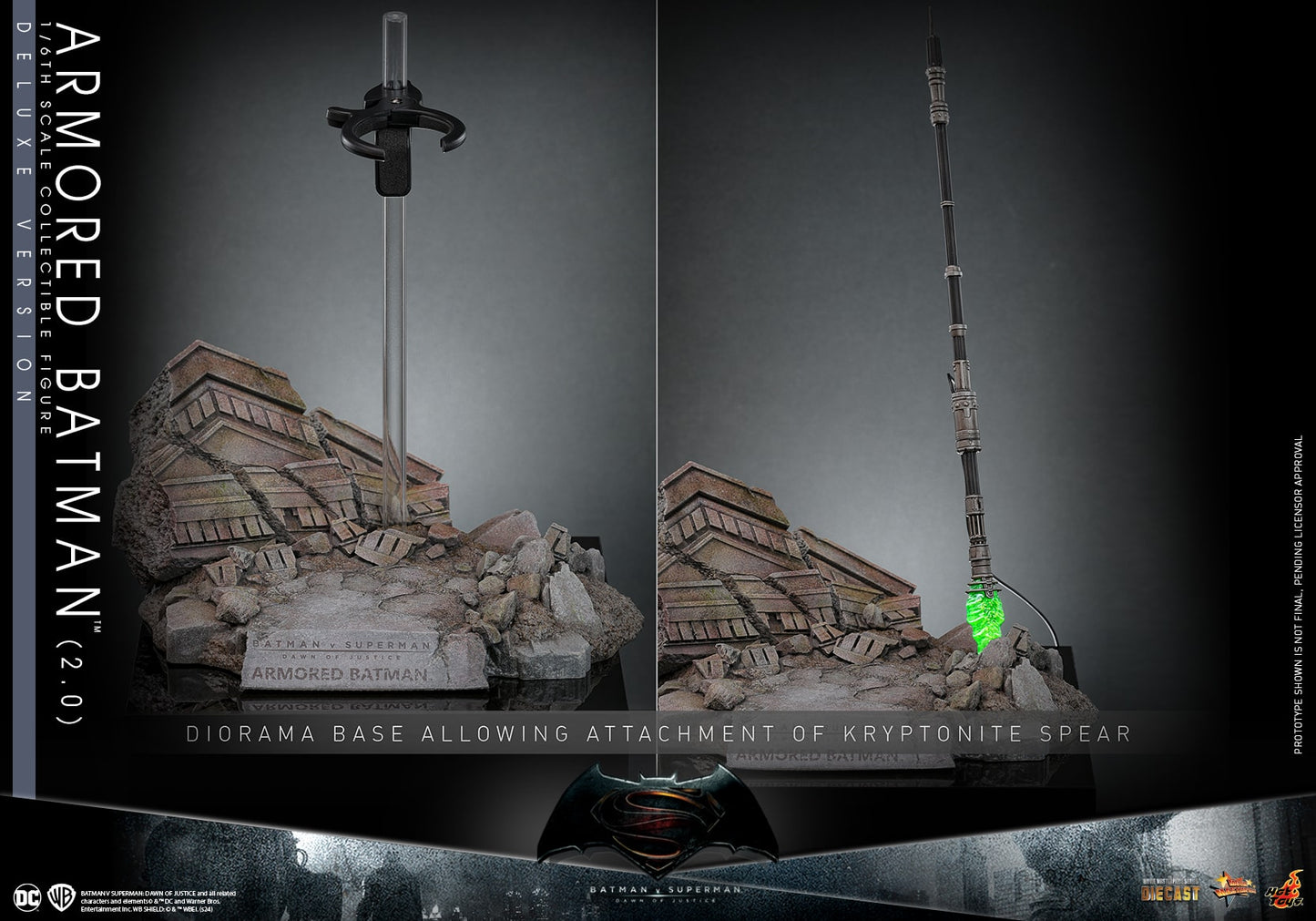 (Preorder) Hot Toys MMS743D63 Batman V Superman Dawn Of Justice [Armored Batman (2.0)] (Deluxe Version) 1/6 Scale Collectible Figure