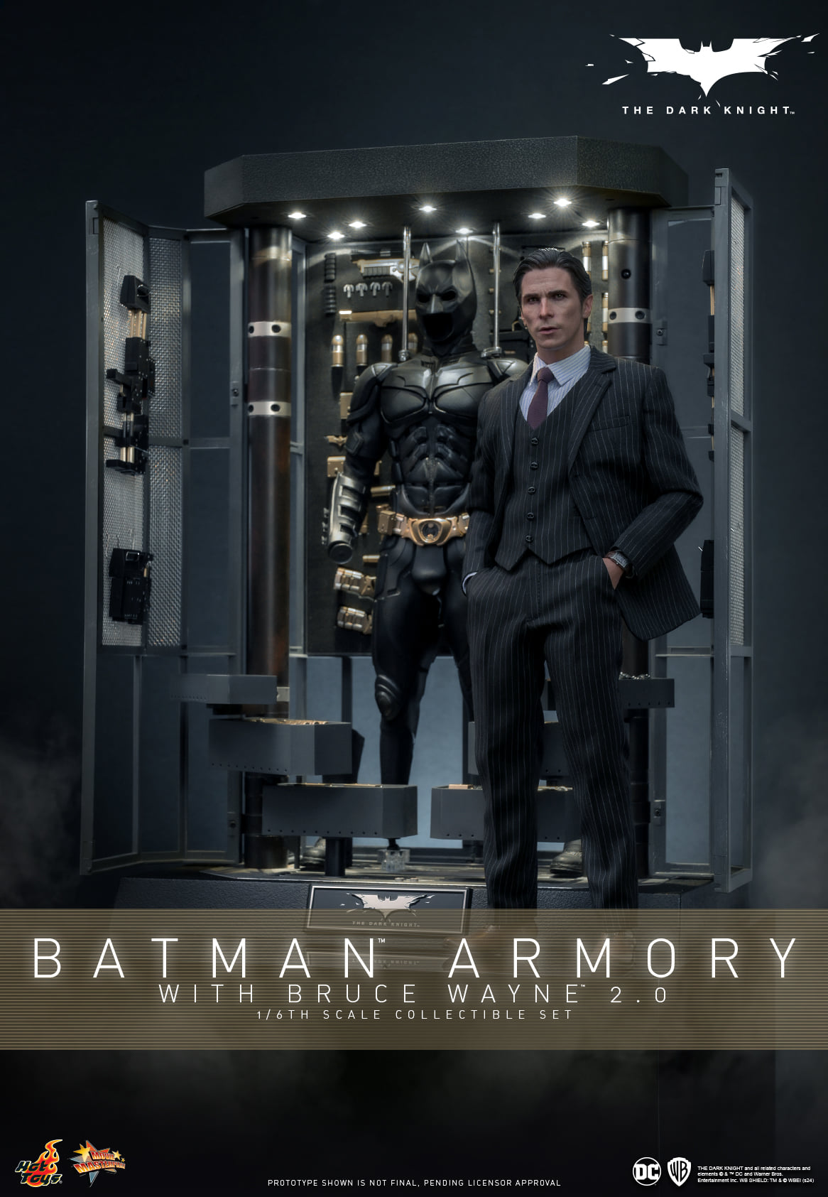 (Preorder) Hot Toys MMS750 The Dark Knight [Batman Armory with Bruce Wayne 2.0] 1/6 Scale Collectible Figure