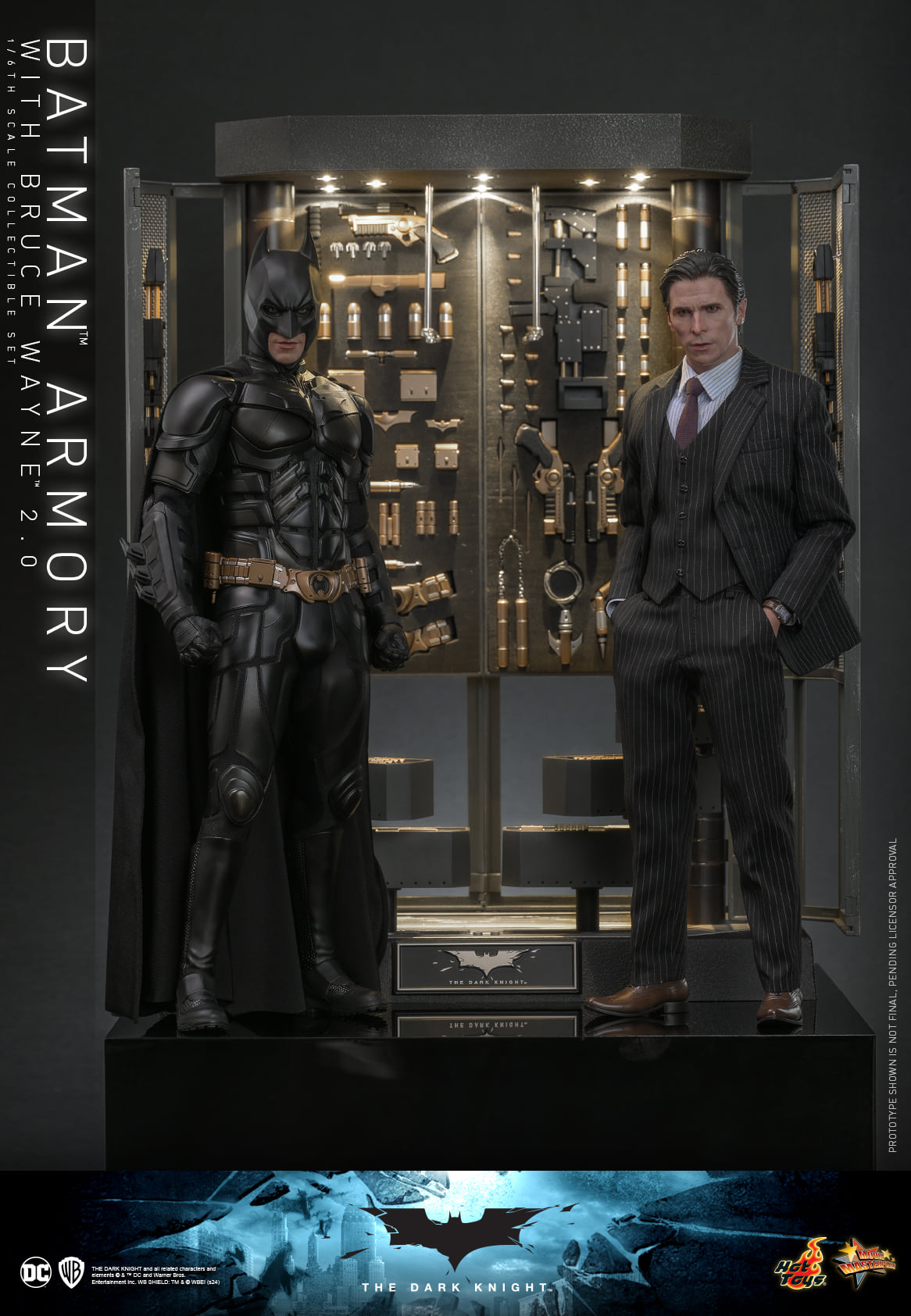 (Preorder) Hot Toys MMS750 The Dark Knight [Batman Armory with Bruce Wayne 2.0] 1/6 Scale Collectible Figure