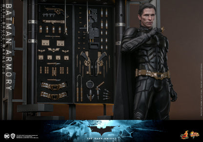 (Preorder) Hot Toys MMS750 The Dark Knight [Batman Armory with Bruce Wayne 2.0] 1/6 Scale Collectible Figure