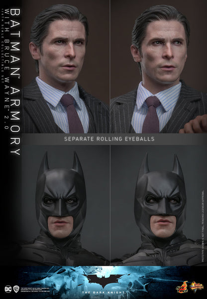 (Preorder) Hot Toys MMS750 The Dark Knight [Batman Armory with Bruce Wayne 2.0] 1/6 Scale Collectible Figure
