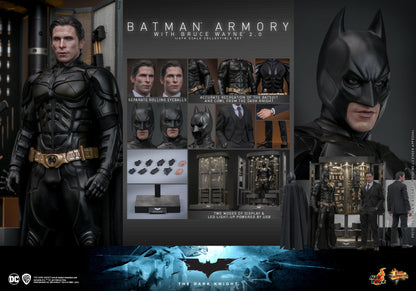 (Preorder) Hot Toys MMS750 The Dark Knight [Batman Armory with Bruce Wayne 2.0] 1/6 Scale Collectible Figure