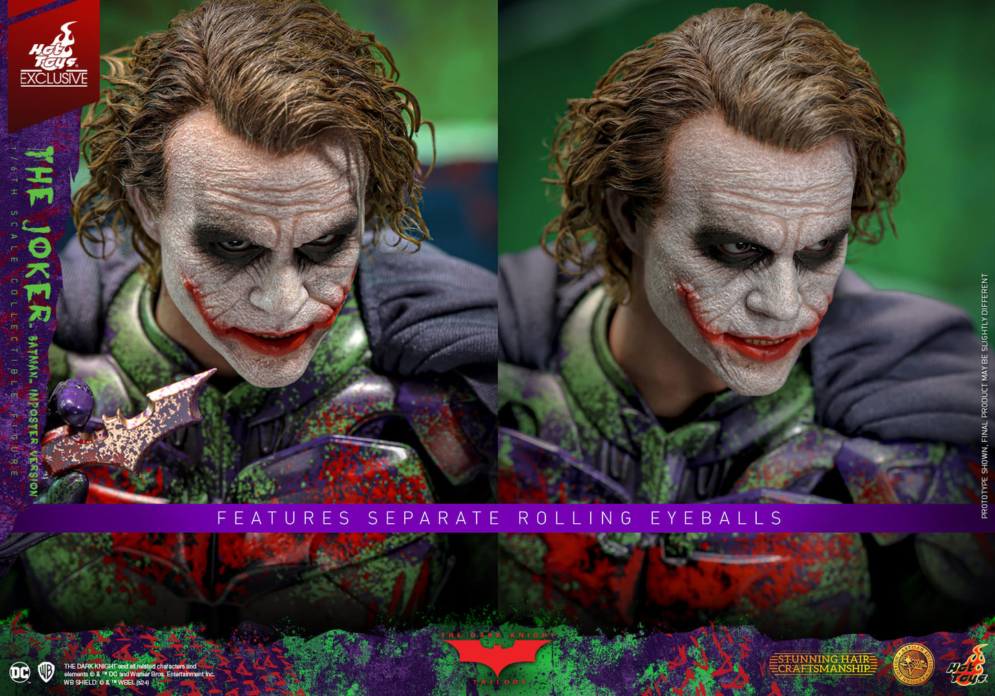 Hot Toys - MMS752 The Dark Knight – The Joker Batman Imposter (Artisan Edition) - 1/6 Scale Collectible Figure