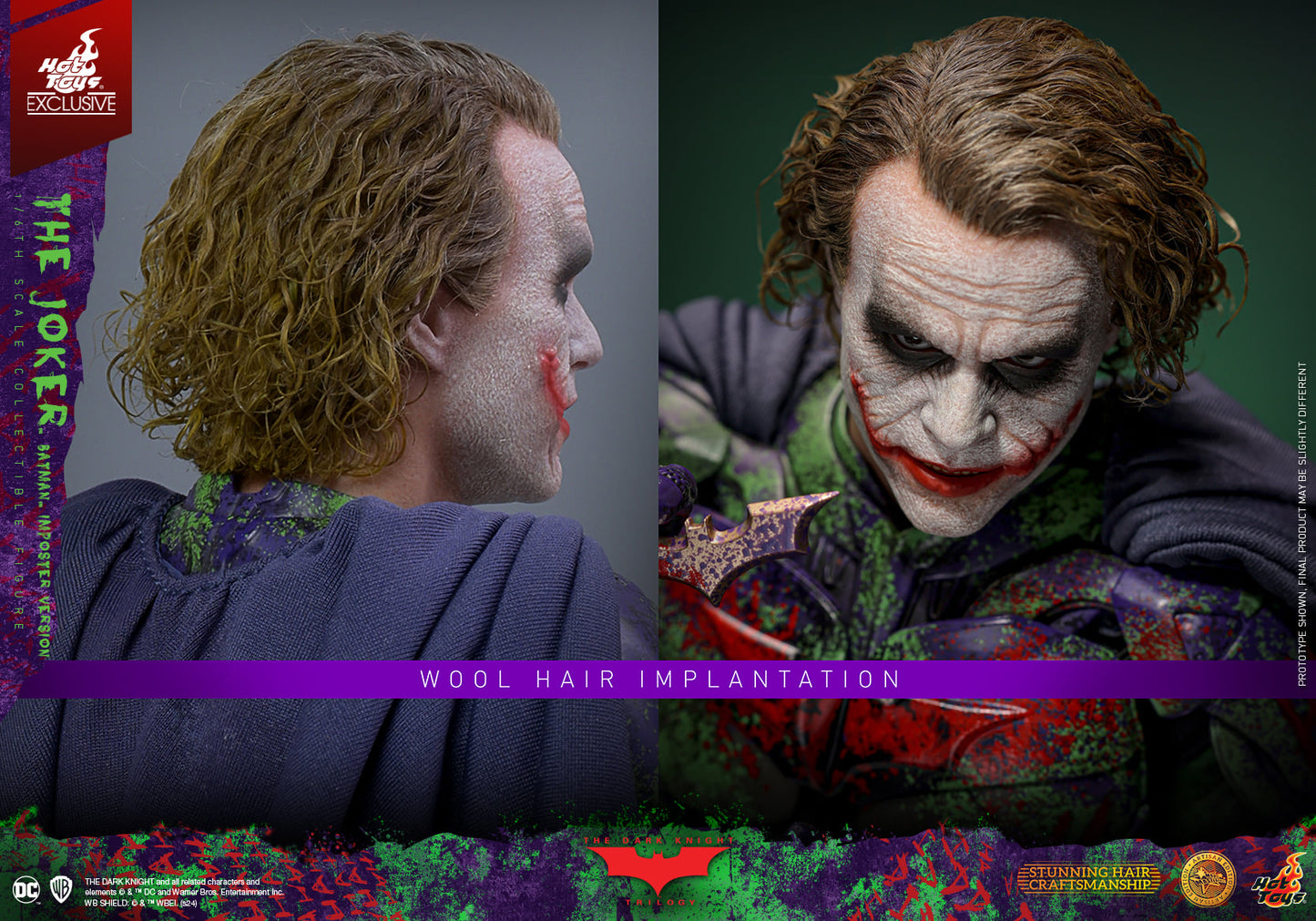 Hot Toys - MMS752 The Dark Knight – The Joker Batman Imposter (Artisan Edition) - 1/6 Scale Collectible Figure