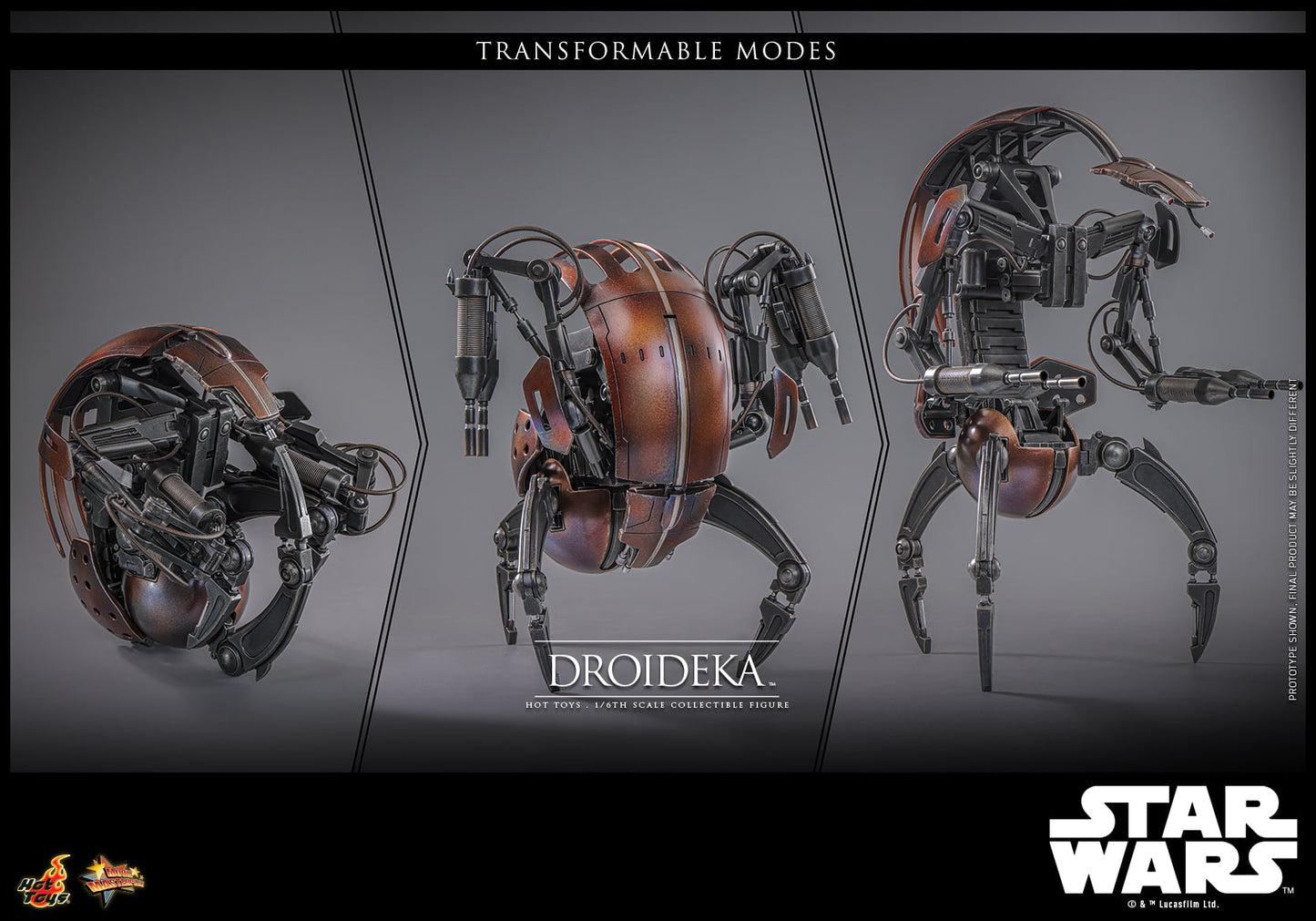 Hot Toys - MMS755 Star Wars I : The Phantom Menace – Droideka - 1/6 Scale Collectible Figure